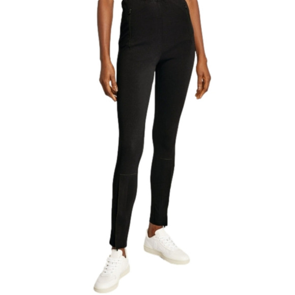 BLANK NYC Waxed Denim Black High Waisted Stretchy Spandex Long Legs Jeans sz.28 - Picture 1 of 9